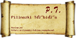 Pilinszki Tóbiás névjegykártya
